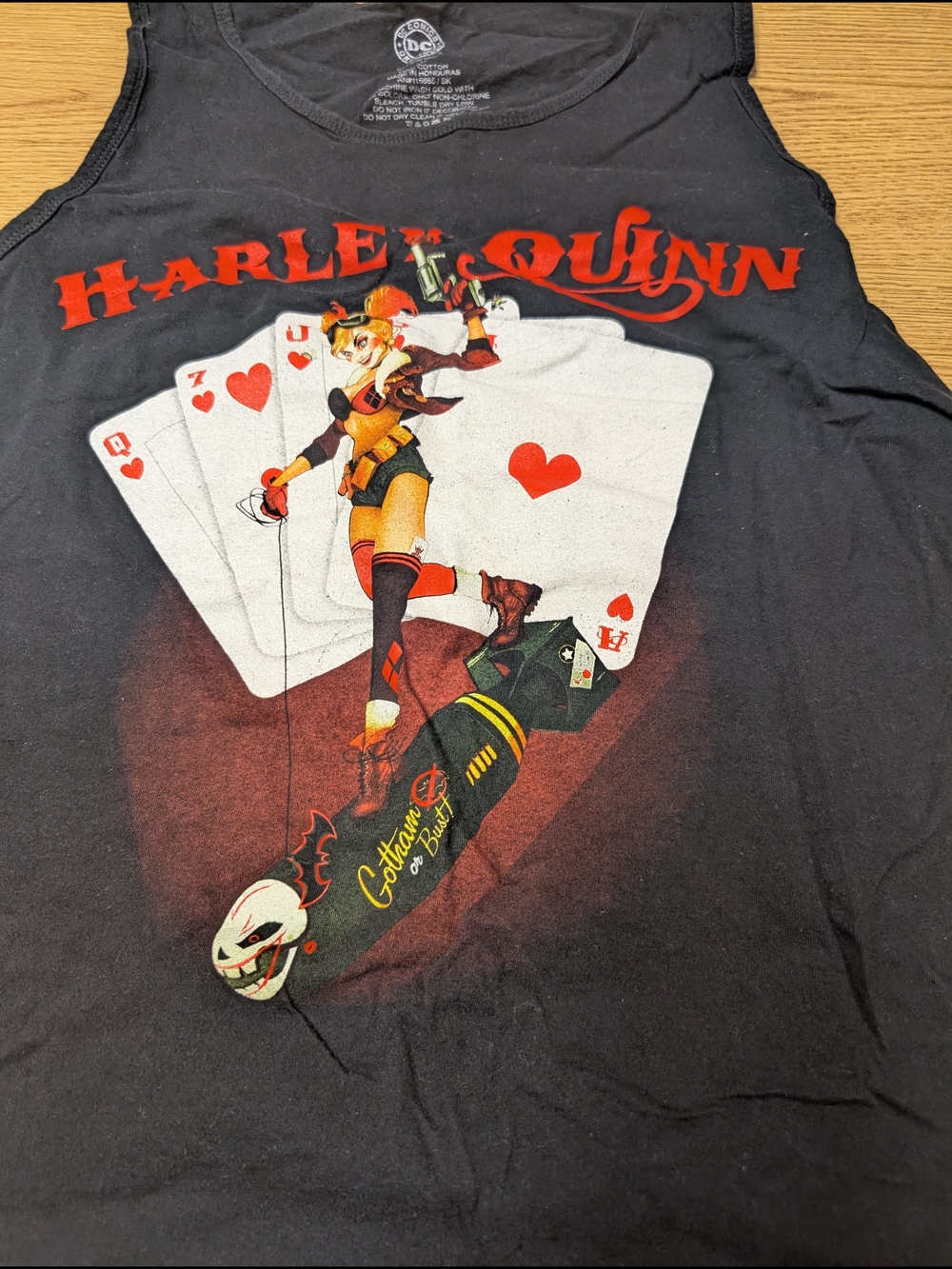 DC Comics Black Graphic Tee with White Print - Picture 2 of 4